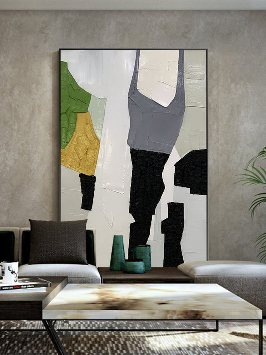 Abstract line modern minimalist living room decoration painting porch aisle decoration painting vertical office abstract paint The Fauna Place